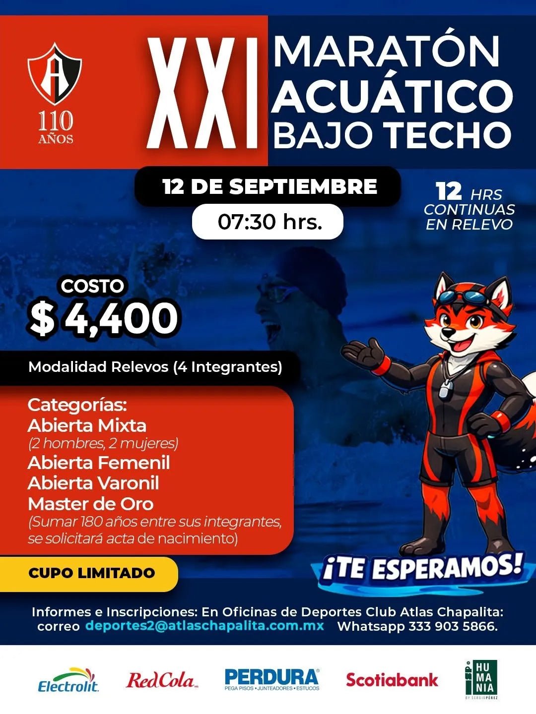 Maratón Acuático Bajo Techo – Atlas Chapalita - SP HUMANIA