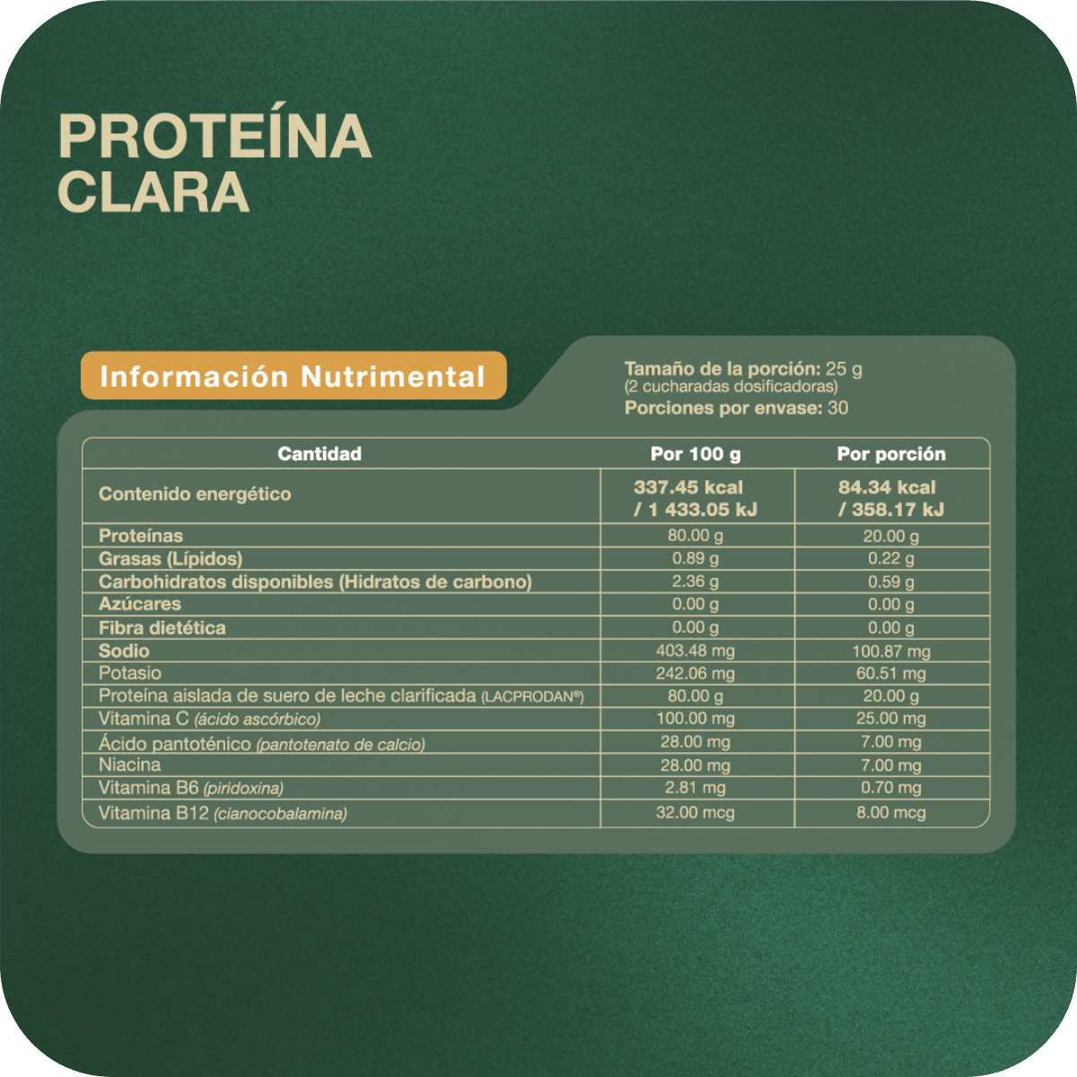 Proteína clara - SP HUMANIA